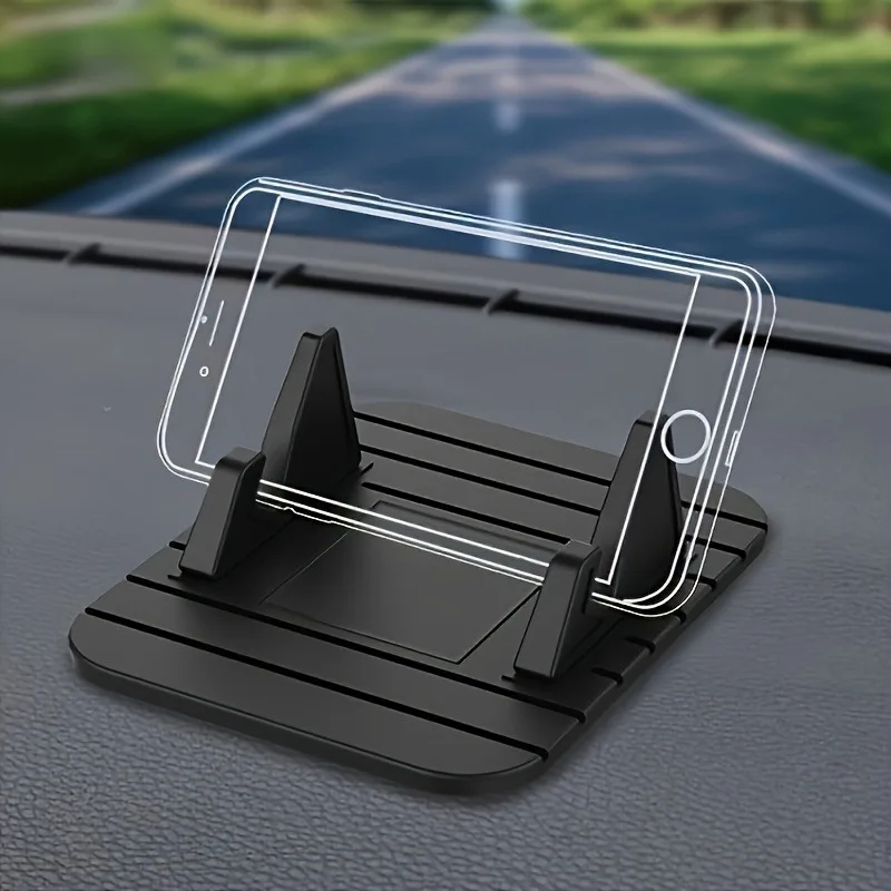 Support de téléphone universel antidérapant en silicone pour tableau de bord de voiture, support de téléphone portable portable pour véhicule, support GPS anti-rayures pour voiture