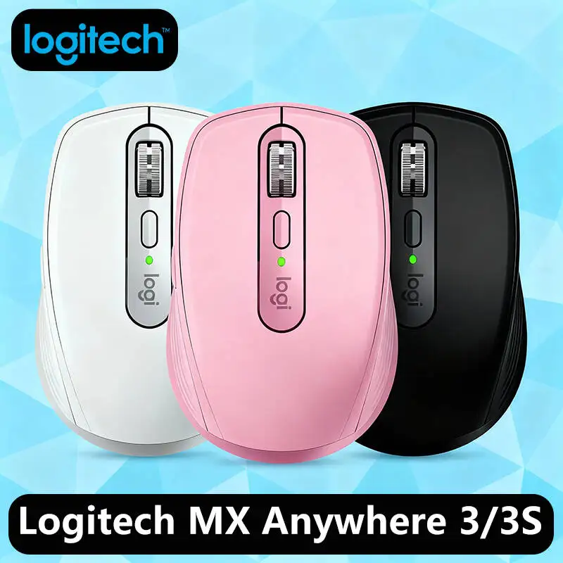 

Logitech Master Series MX Anywhere 3S Bluetooth Беспроводная бесшумная мышь Мягкий звук Офисный женский планшет