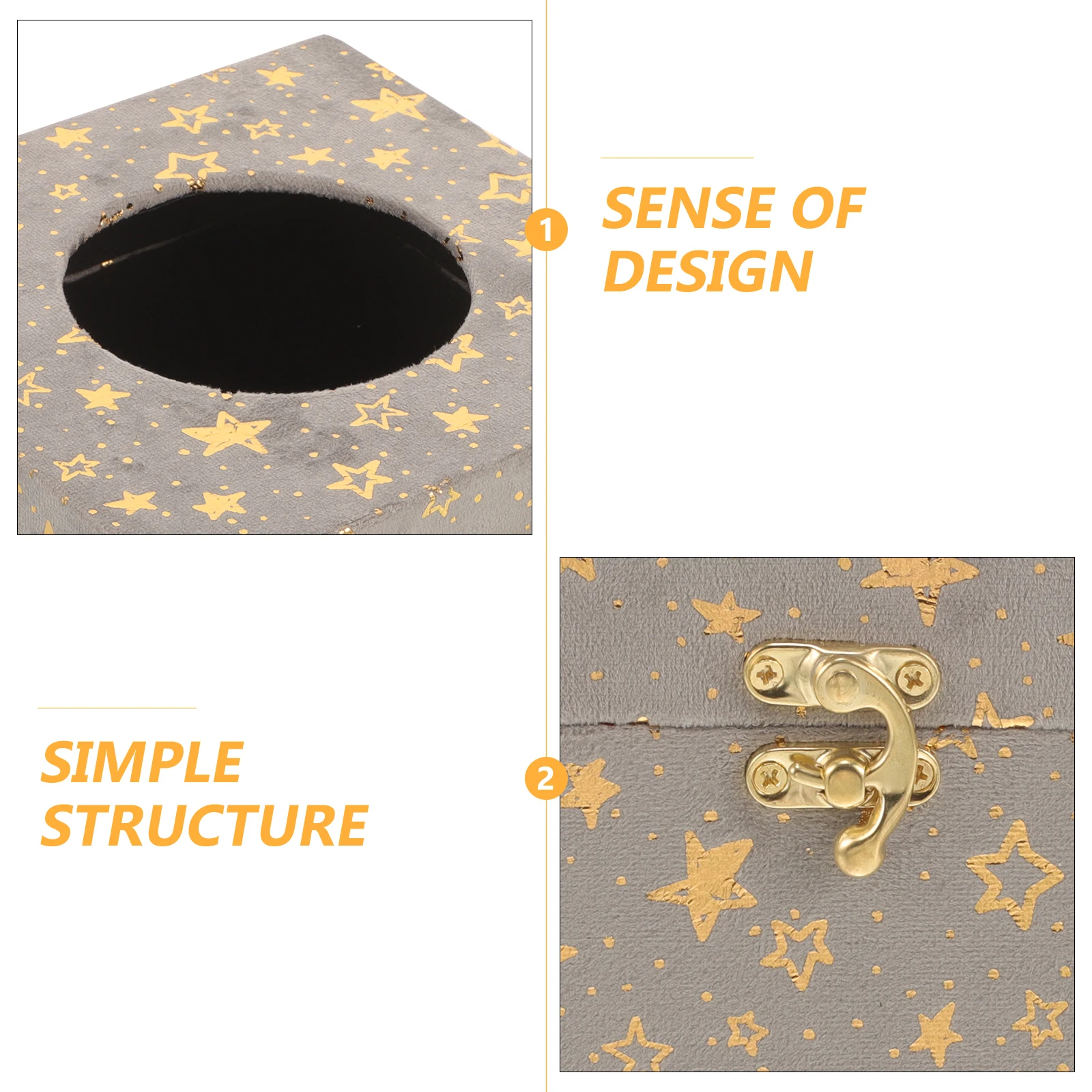 

Wooden Tissue Box Cover Vintage Style Household Holder Dispenser For Home Office Car Space Saving Rectangle Tissue Storage