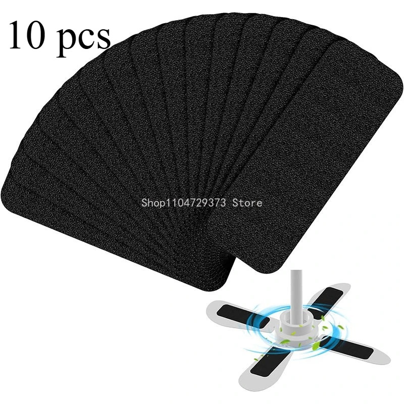 

10 шт. фильтры для потолочных вентиляторов с активированием 250*90*5 мм, материал из кокосового угля для захвата пыли и управления лопастями вентилятора, детали вентилятора