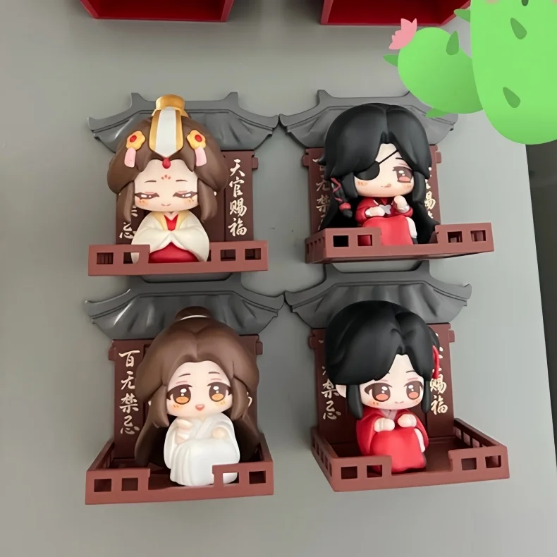Echte Heaven Official's Blessing Squatting Blind Box Magnetische Anime-Figur Kühlschrankmagnet Xie Lian Hua Cheng Halloween-Geschenk Spielzeug – Detail 5