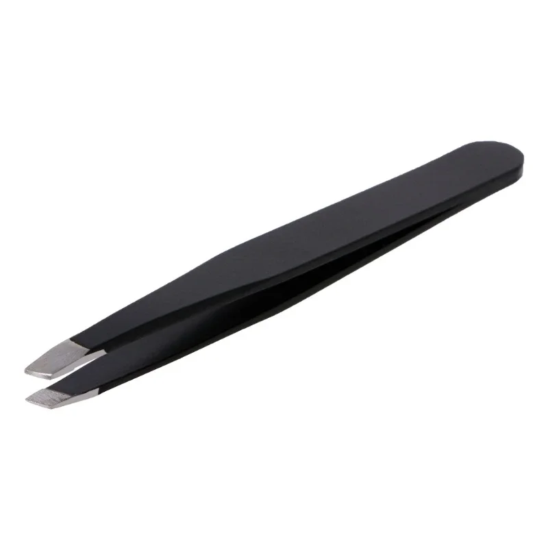 Professional Eyebrow Tweezer Slant Tip Hair Removal Stainless Steel Makeup Tools