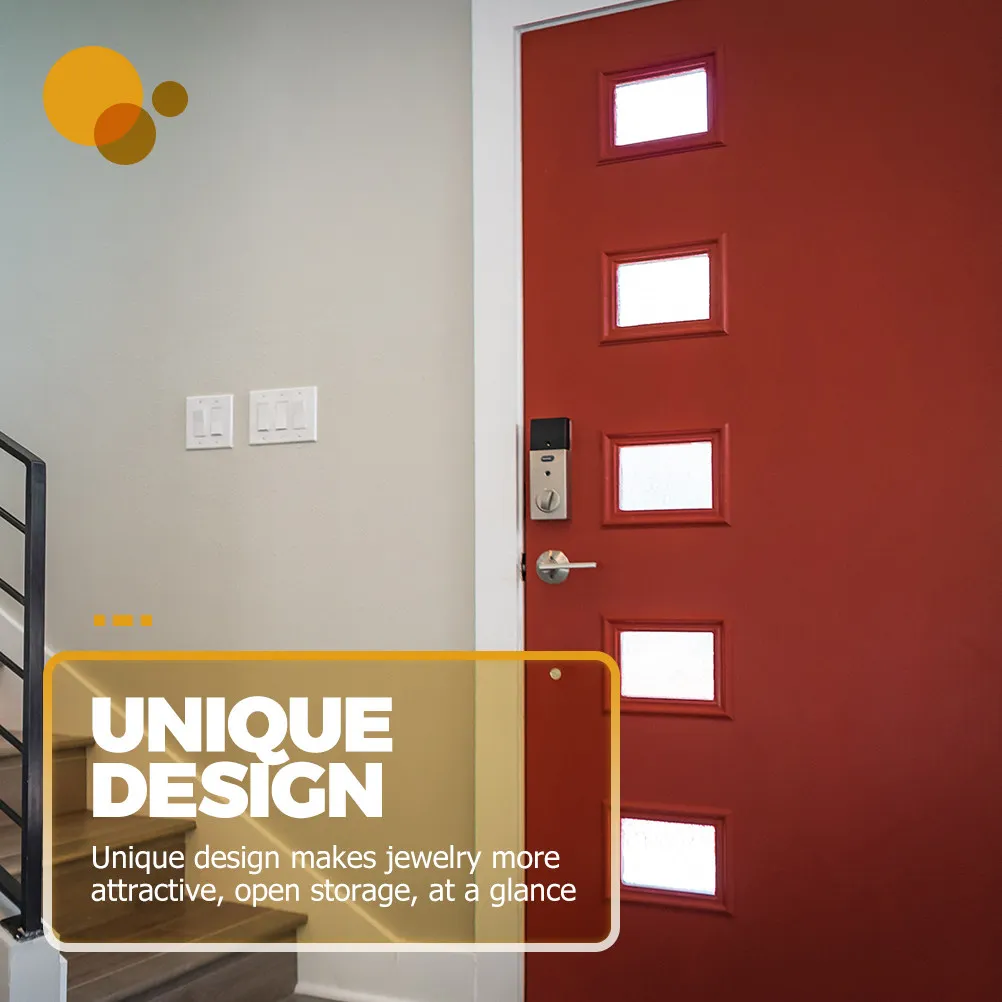 

Wooden Jewelry Tray Organizer Entryway Catchall Multi-Function Stand Unique Design Open Storage Decorative Display