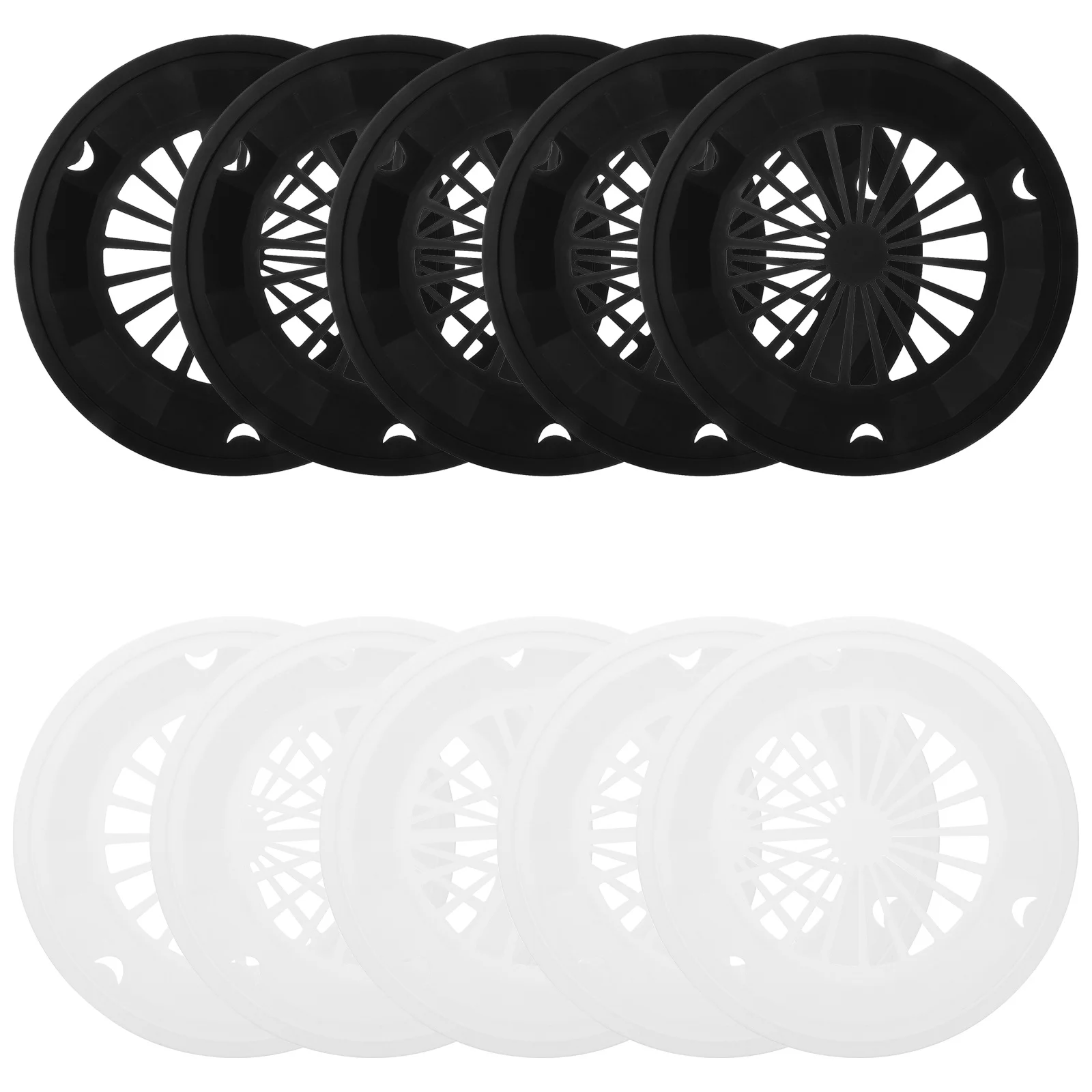 

10pcs Hollow Out Picnic Plate Holder Reusable Plastic Tray Rack For Food Storage Drain Basket Kitchen Gadgets Outdoor Party