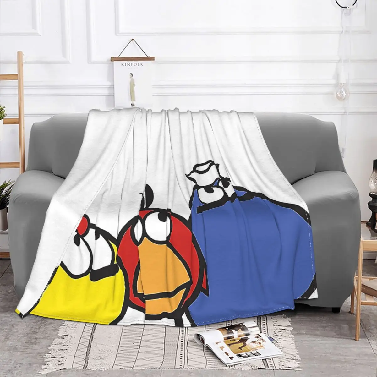 Peep And The Big Wide World Throw Blanket Ultra-Soft Micro Fleece Blanket Black Flannel Blanket