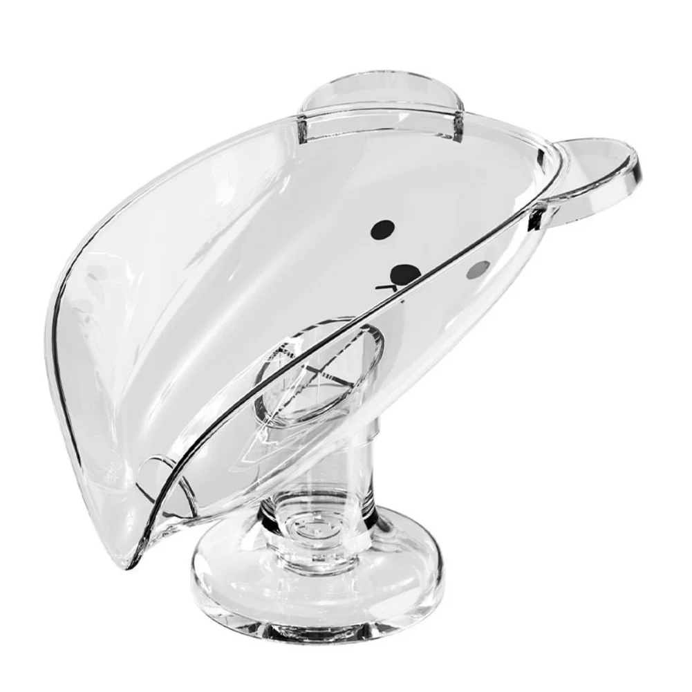 

11.6*9.8*11.1cm Cartoon Soap Dish Bathroom Essentials Children's Bathroom Decor Easy Installation Efficient Water Drainage