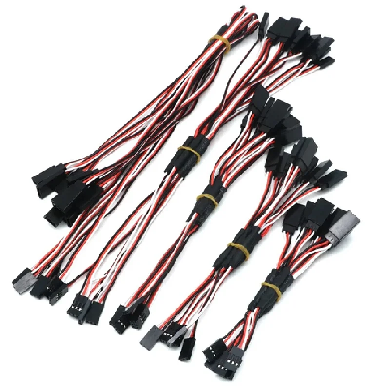 10pcs/Lot 15cm 30cm 50cm Rc Servo Y Extension Cord Cable Lead Wire For Jr Futaba Rc Battery Drone Car Boat Helicopter Airplane