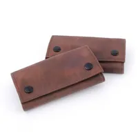 Leather Tobacco Pouch Bag Wallet Bag Tobacco Herb Bag Pouch Case Portable Smoking Pipe Cigarette Rolling Papers Storage Bag