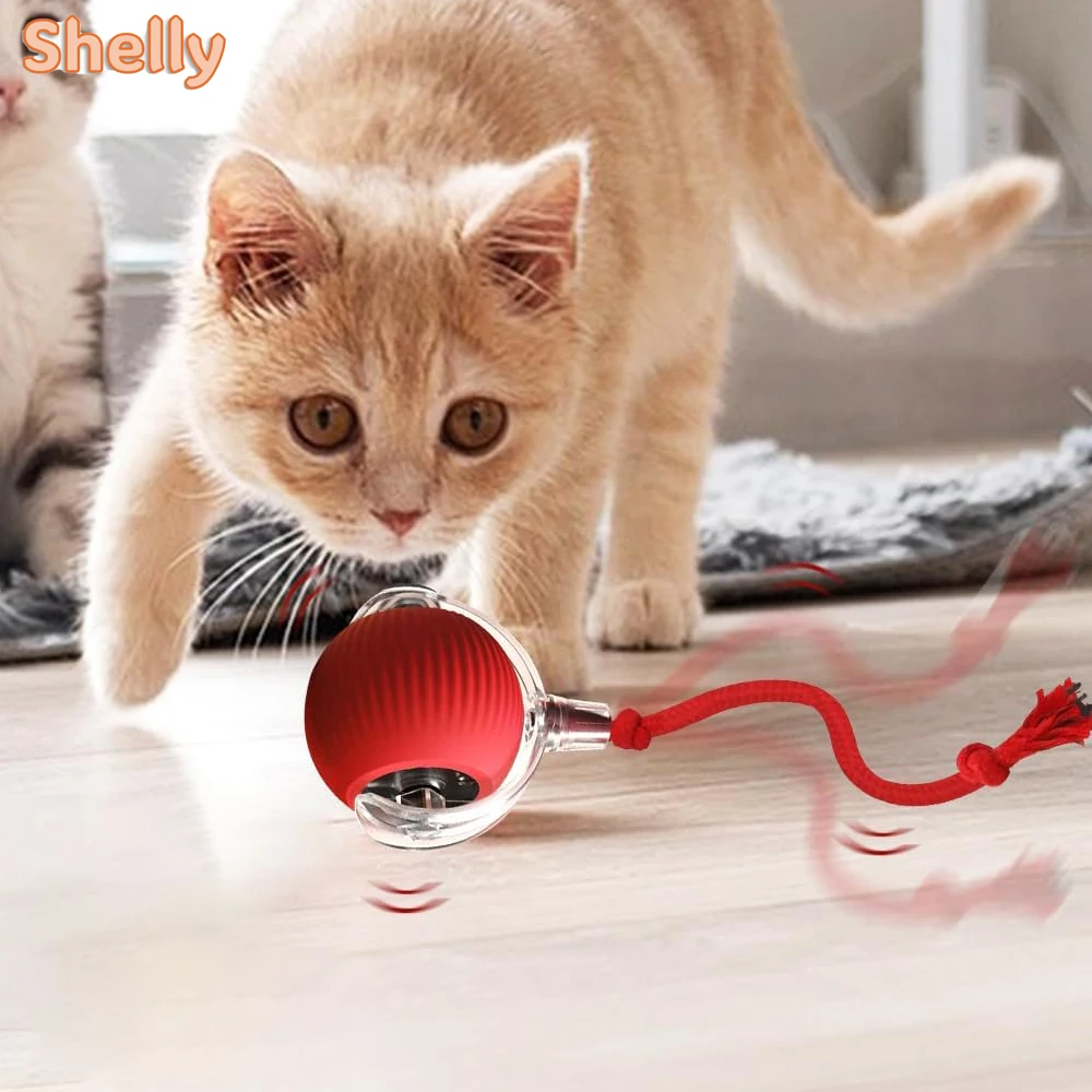 Cat Interactive Ball Smart Cat Toys for Pet Indoor Automatic Rolling Ball Electronic Interactive Cat Dog Toy Rechargeable