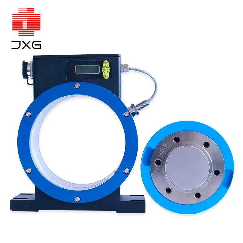 50000Nm Dynamic Torque Sensor Factory Direct Speed Measuring Instrument Transducer with Standard Flange Disc for Steering