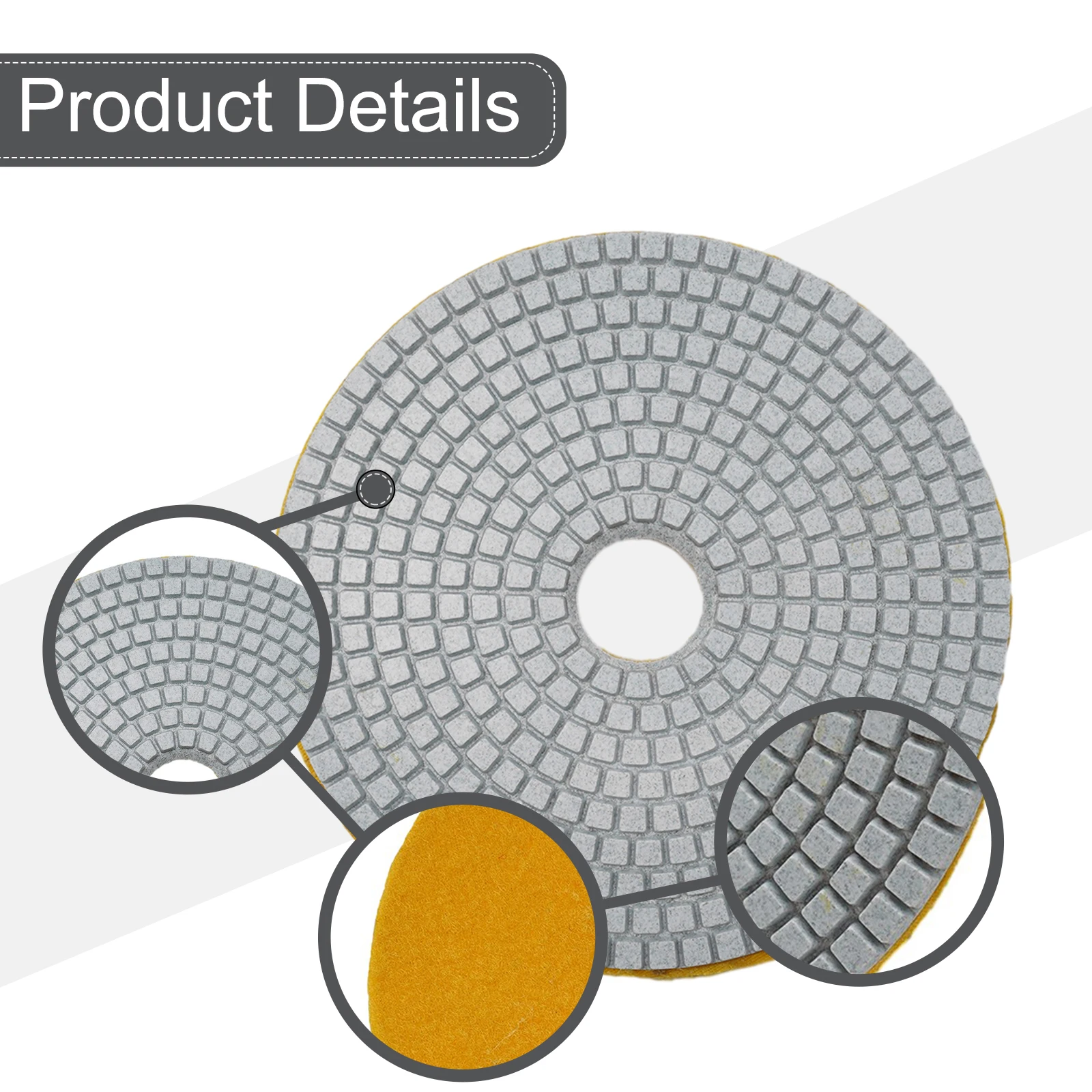 6 Inch 150mm Dry/Wet Diamond Polishing Pads 30-3000 Grit Flexible Grinding Discs For Concrete Granite Marble Grinding Tools