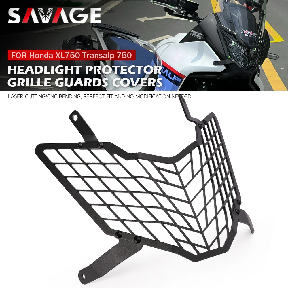 

Защитная решетка для фар мотоцикла Honda XL750 Transalp 750 2023 2024, защитный кожух для передней фары XL 750