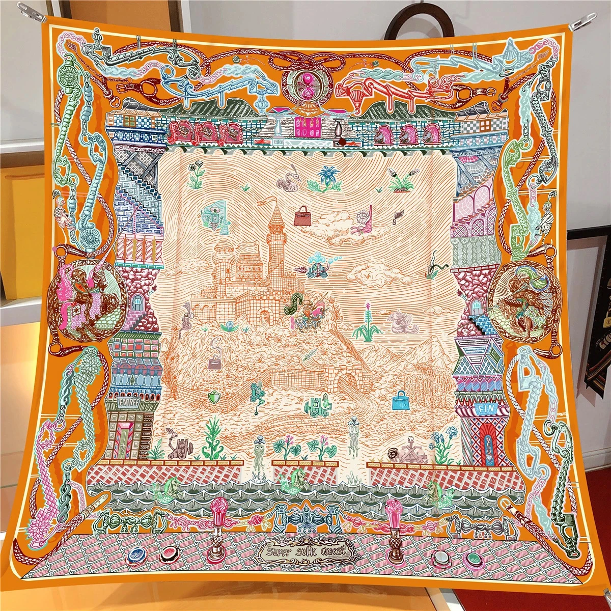 

НОВЫЙ летний шарф 90*90 см с цветочным принтом, шали, модный бренд, пляжные солнцезащитные шелковые шарфы с принтом, квадратная повязка на голову, банданы