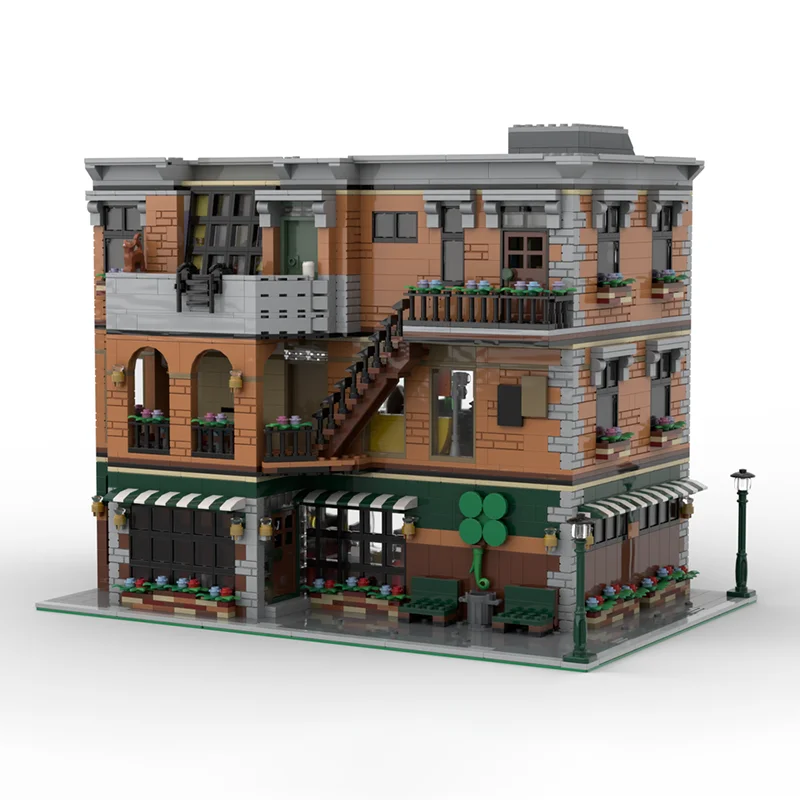 4282 قطعة MOC Friendse شقة ماكلارينز حانة وحدات نموذج اللبنات لتقوم بها بنفسك فكرة إبداعية هدية الكريسماس لعبة الطوب للأطفال #4