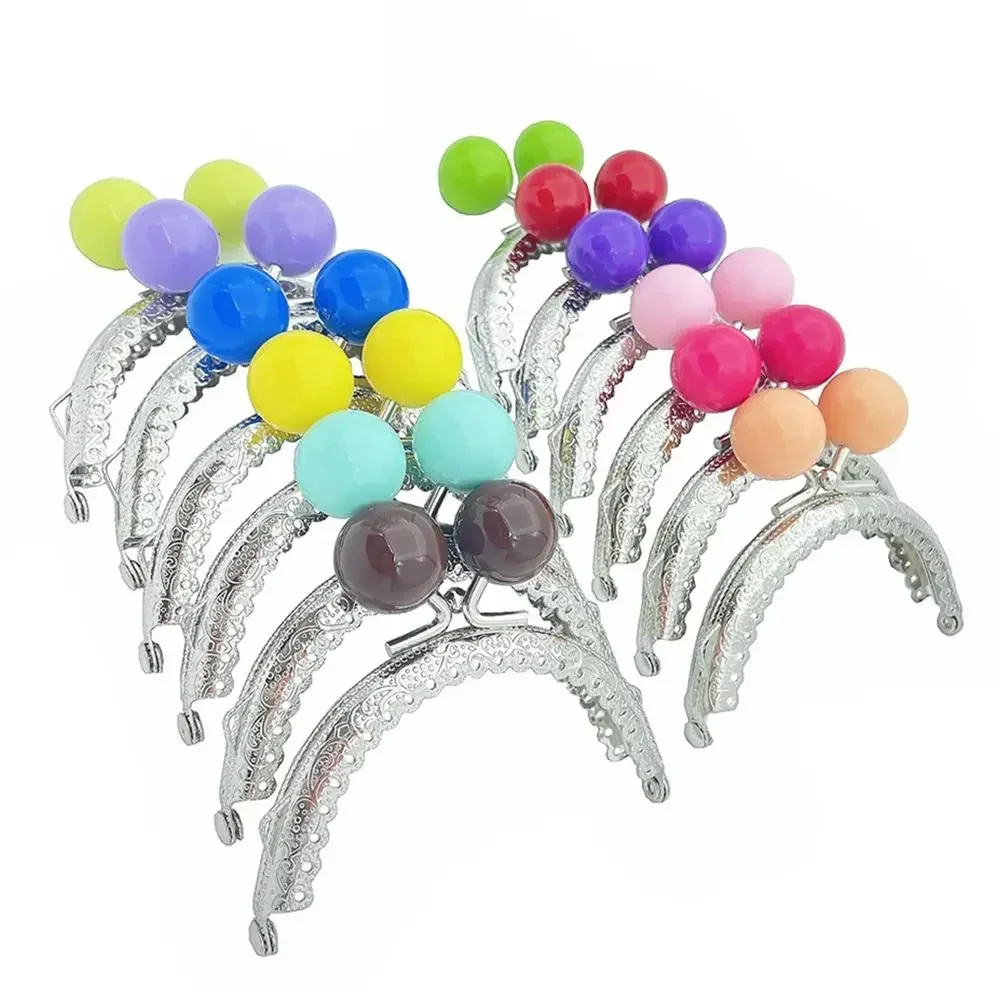 Candy Color Metal Purse Frame Kiss Clasp Purse Clasp Frame Bag Kiss Clasp Lock Purse Bag Clasps Bag Frame Buckle DIY Craft