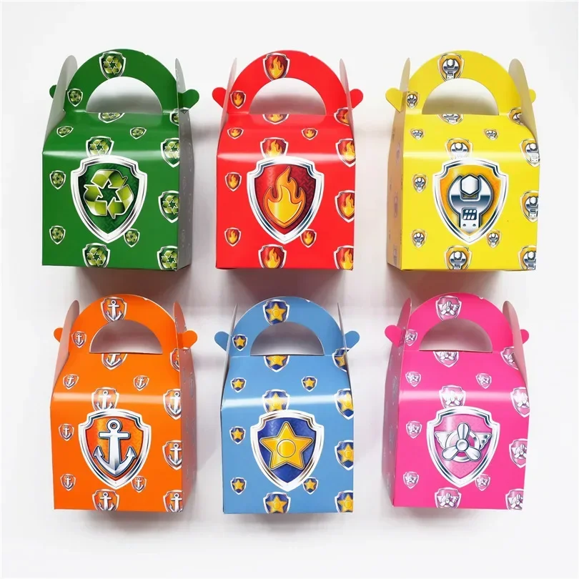 Paw Patrol Birthday Bags Party Favors Birthday Party Decorations Paper Gift Bags Handle Candy Box Baby Shower For Kids Supplies view 5