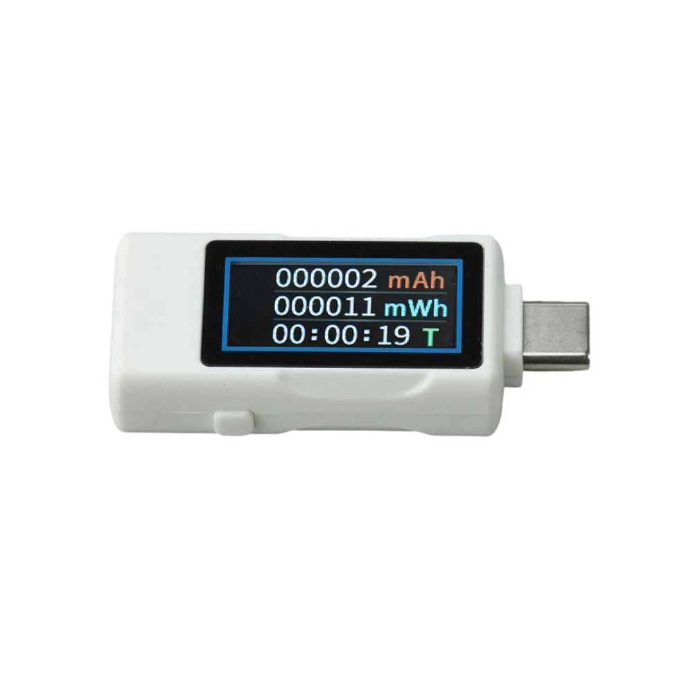 4‑30V TFT Digital DC Charging Tester Type‑C Voltage Current Power Meter Capacity Energy Timer Bidirectional Current Measurement