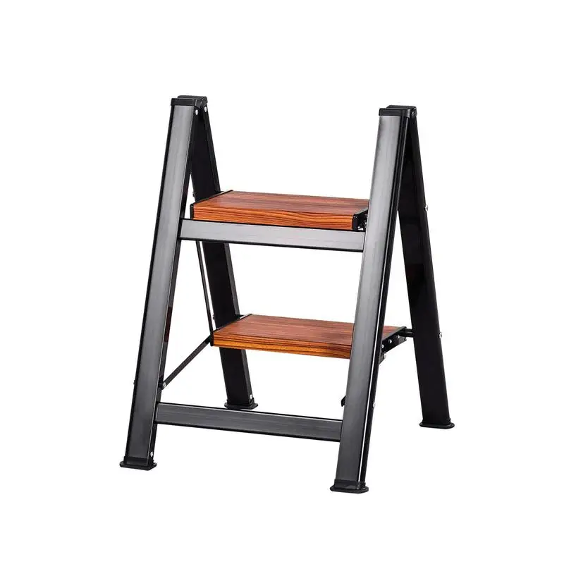 

2 Step Ladder, Folding Step Stool with Wide Anti-Slip Pedal and Comfort Handgrip, Lightweight 330 lbs Capacity Portable Alumi