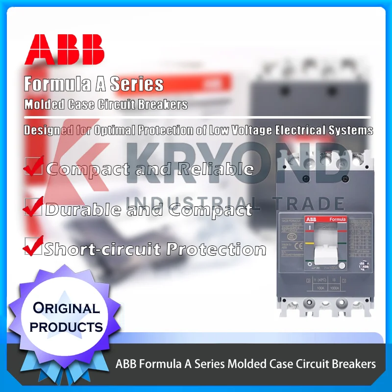 

Автоматический выключатель в литом корпусе ABB Formula A обеспечивает защиту от перегрузки и короткого замыкания при безопасной электроприводении