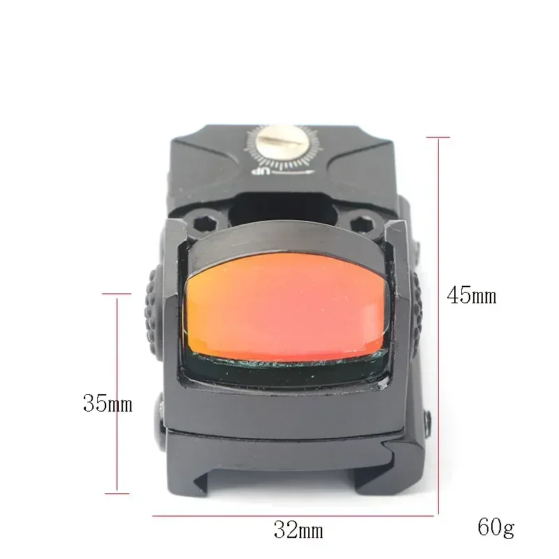 RMR 2MOA Reflex de baja potencia punto rojo mira agitar despierto vista óptica para Rifles pistolas escopetas riel de 20mm a prueba de golpes 1000G