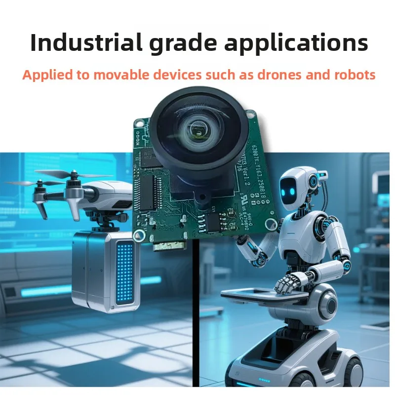USB3.0 Camera Module 60FPS Adjustable LED Light HD Streaming Robot Lens