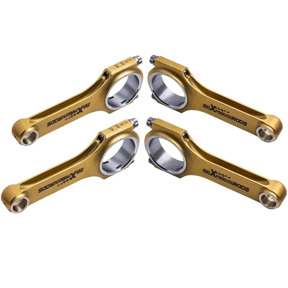 H-beam Connecting Rod 144mm For VW Passat Golf Gti Audi S3 A3 A4 A6 TT 1.8T 2.0L