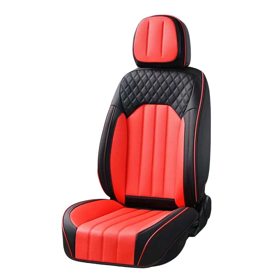 Wholesale All Weather Universal Brown PU Leather Auto Car Seat Cushion All SeasonCar SeatCoversInteriorAccessoriesTesla Model 3