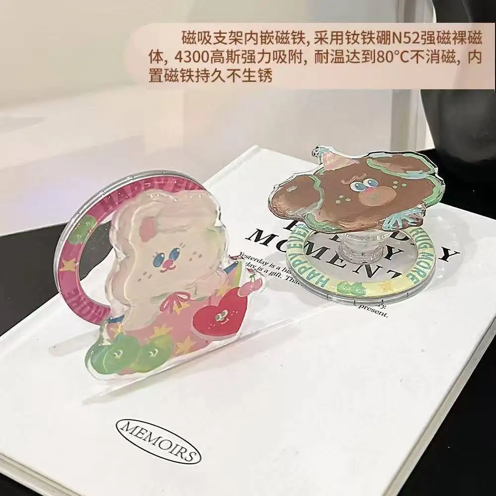 INS شعبية جديدة الوردي فتاة الكرتون حامل الهاتف المغناطيسي، جميلة وعملية، الموصى بها Toktok قوس. #1