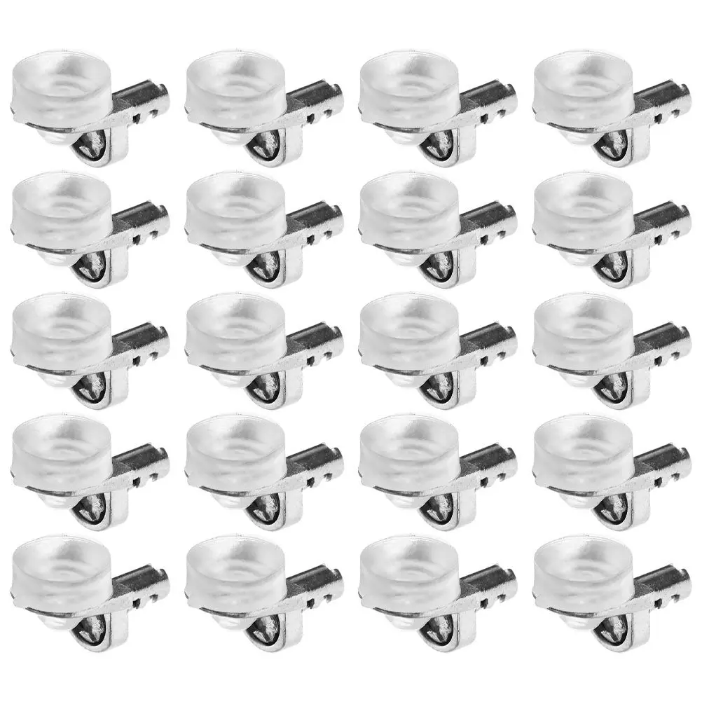 20Pcs Adjustable Shelf Pins with Silicone Suction Cups L-Shape Shelf Brackets for Glass Cabinets Bookshelves Display Units Space
