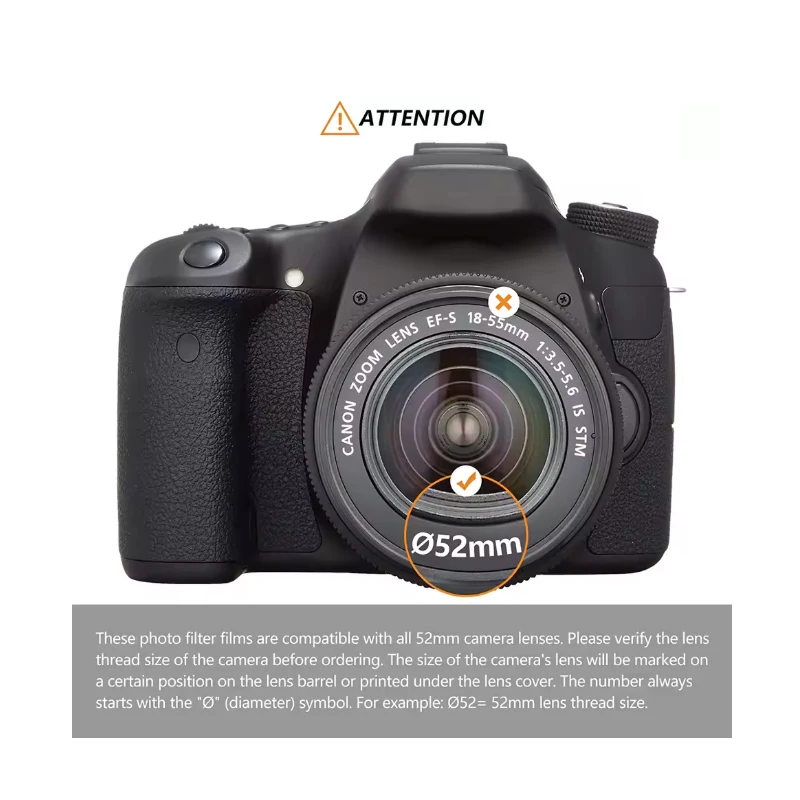 Square Shape Lens Hood  37mm 39mm 40.5mm  43mm 46mm  49mm 52mm For Canon Nikon Fujifilm Leica Panasonic