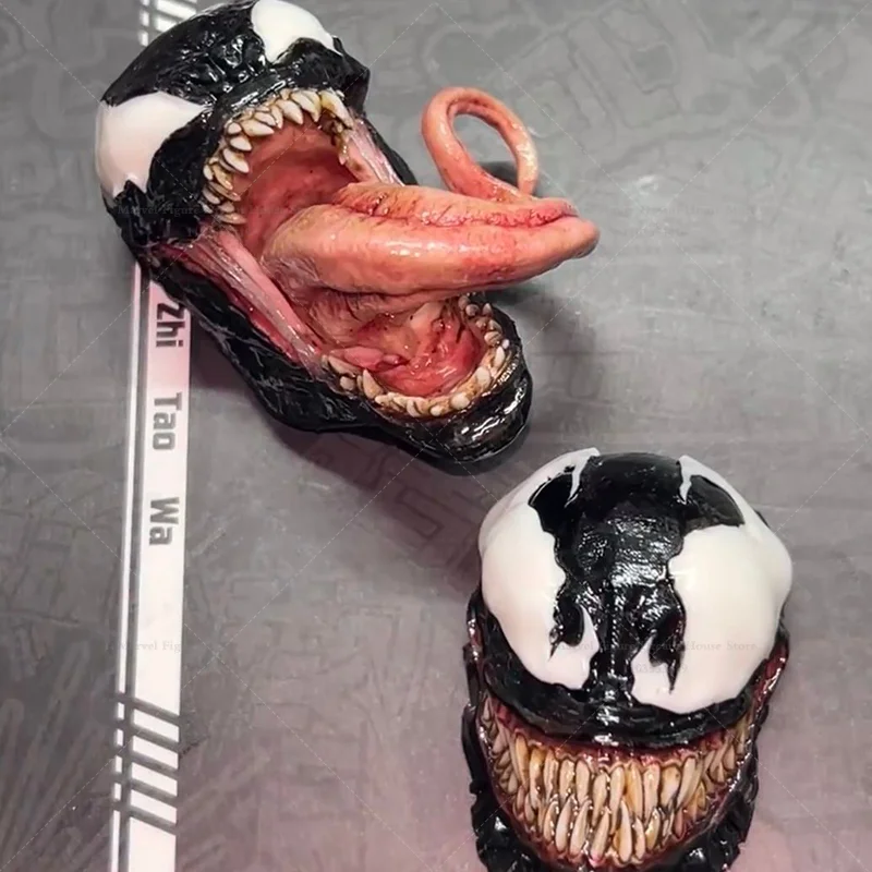 

In Stock Creative Gift Desktop Ornament Black Fluid Alien Creatures Eddie Brock Full Set Action Figure Soldier Toys For Gift