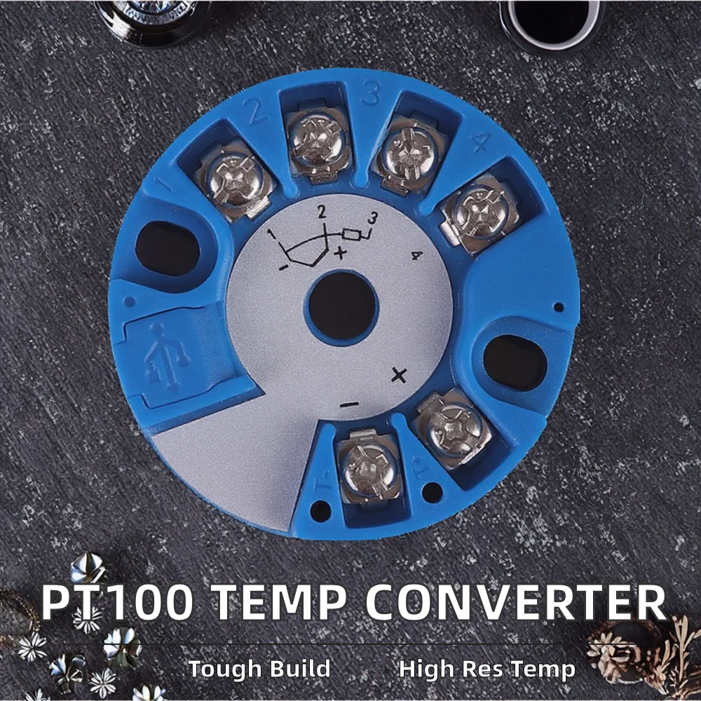 SRK 0-150C Pt100 temperature converter, 4-20mA output, 0.1 ℃ resolution, IP65 grade, plastic material