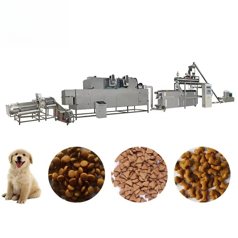 خط إنتاج آلة صنع أغذية الكلاب الأليفة ذات السعة الكبيرة الكاملة من الفولاذ المقاوم للصدأ توفر محرك بخاري صغير مضخة لولبية مزدوجة #3