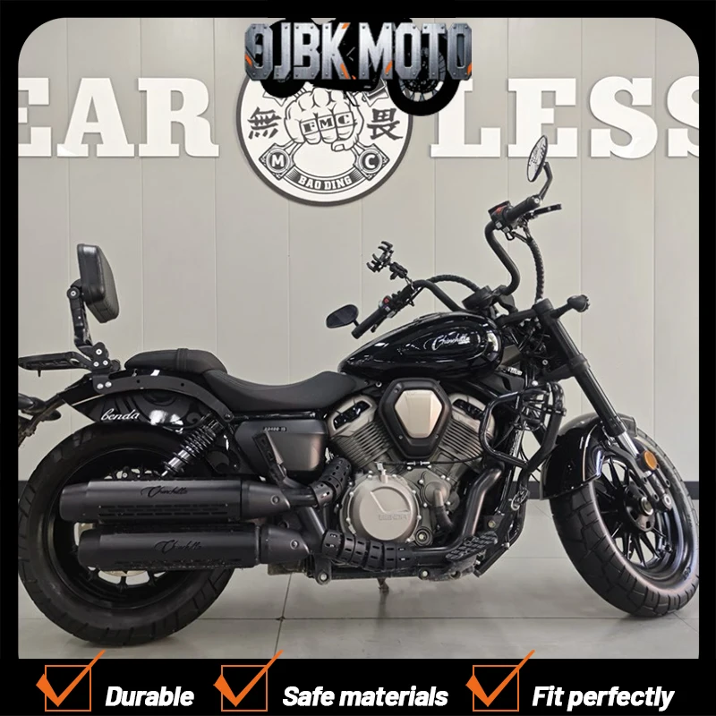 

Motorcycle 22mm thick handle Ape Hanger handlebar compatible For BENDA Chinchilla 450 Chinchilla 500 height of modified handle
