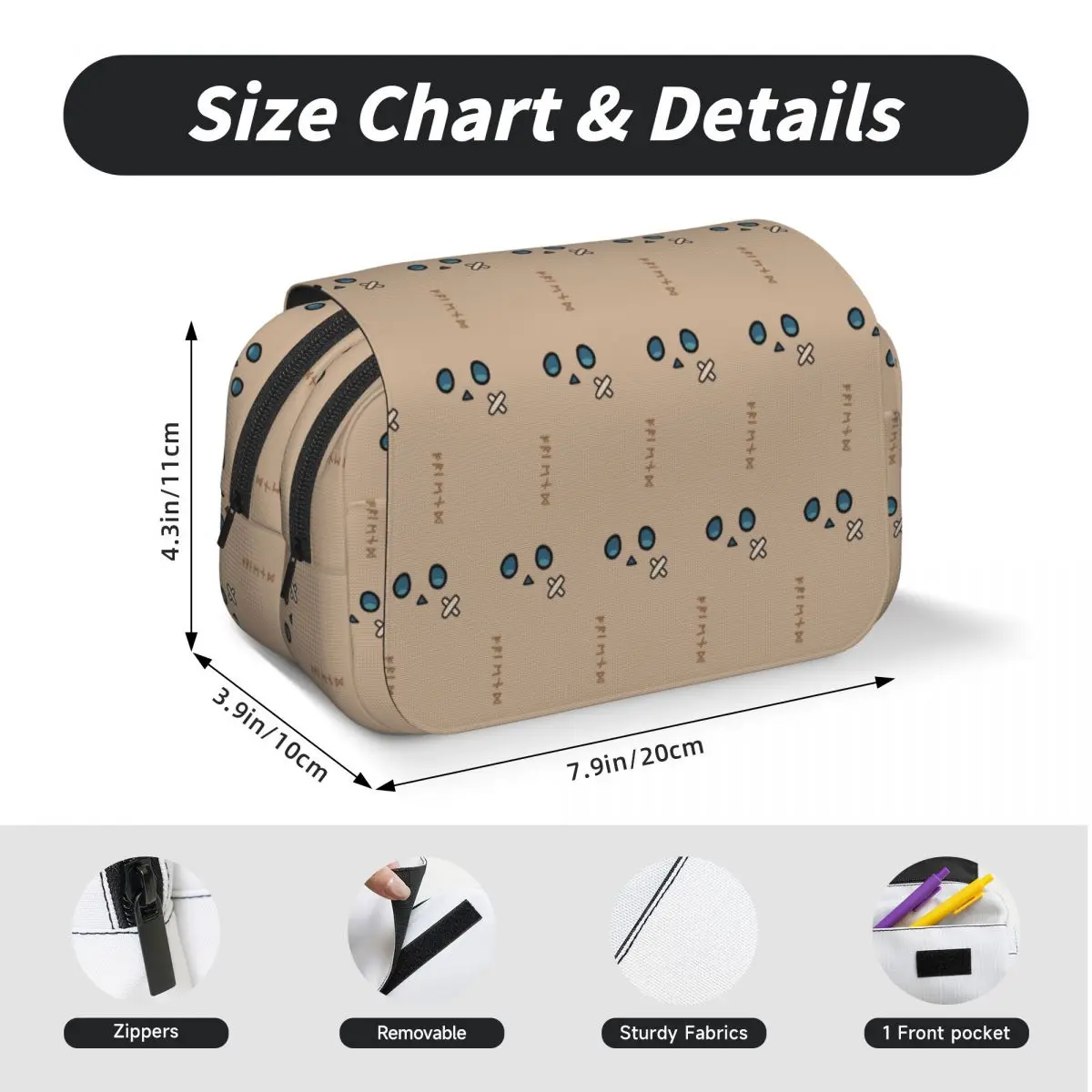 Hololive Production Virtual Youtuber Vtuber Nanashi Mumei Mascot Pencil Case Pencil Pouch Hard Shell Pen Box Pencil Bag view 4
