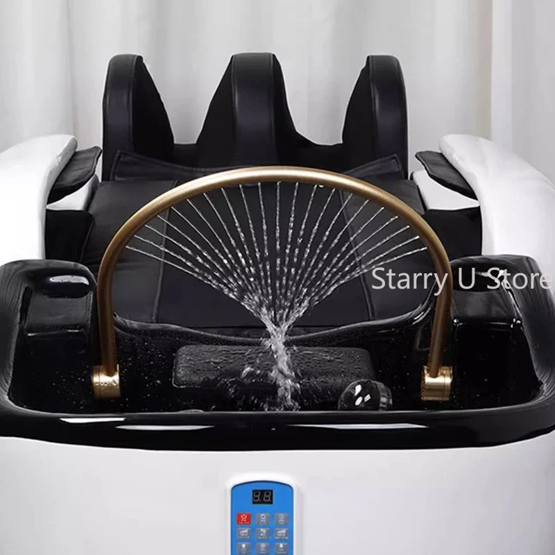 Head Spa Shampo silla portátil ajustable de lujo, estación de lavado de cabello, masaje Krzeslo Szampon, equipo de salón, MQ50SC