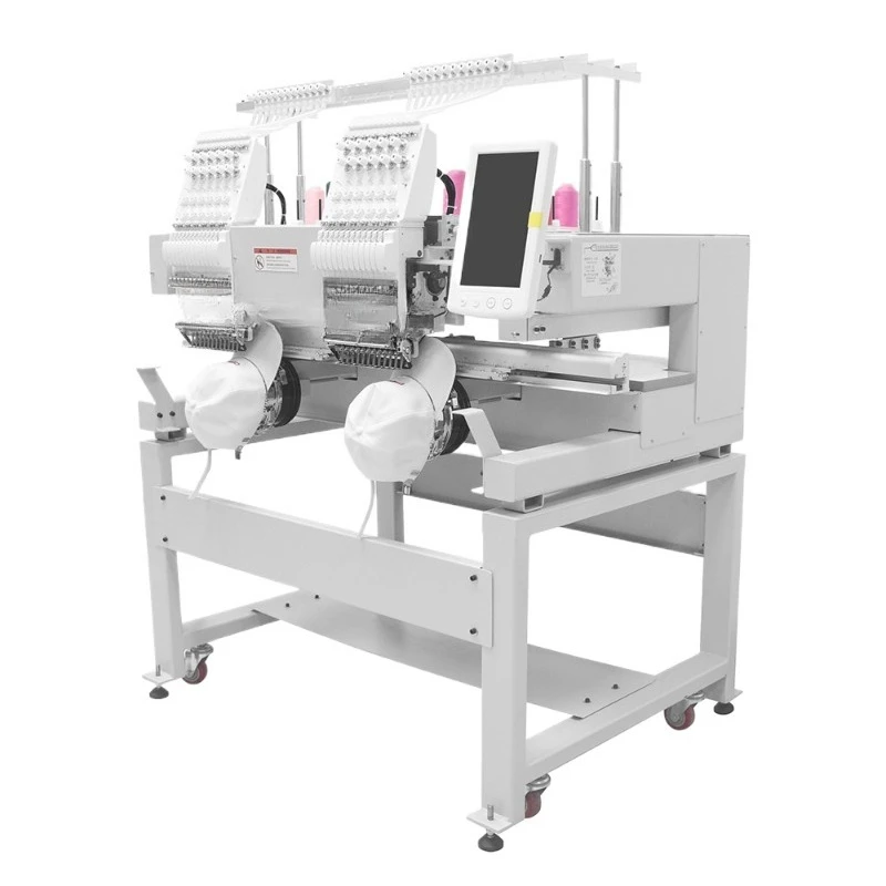Double head automatic embroidery machine ready-to-wear embroidery machine hat embroidery machine y