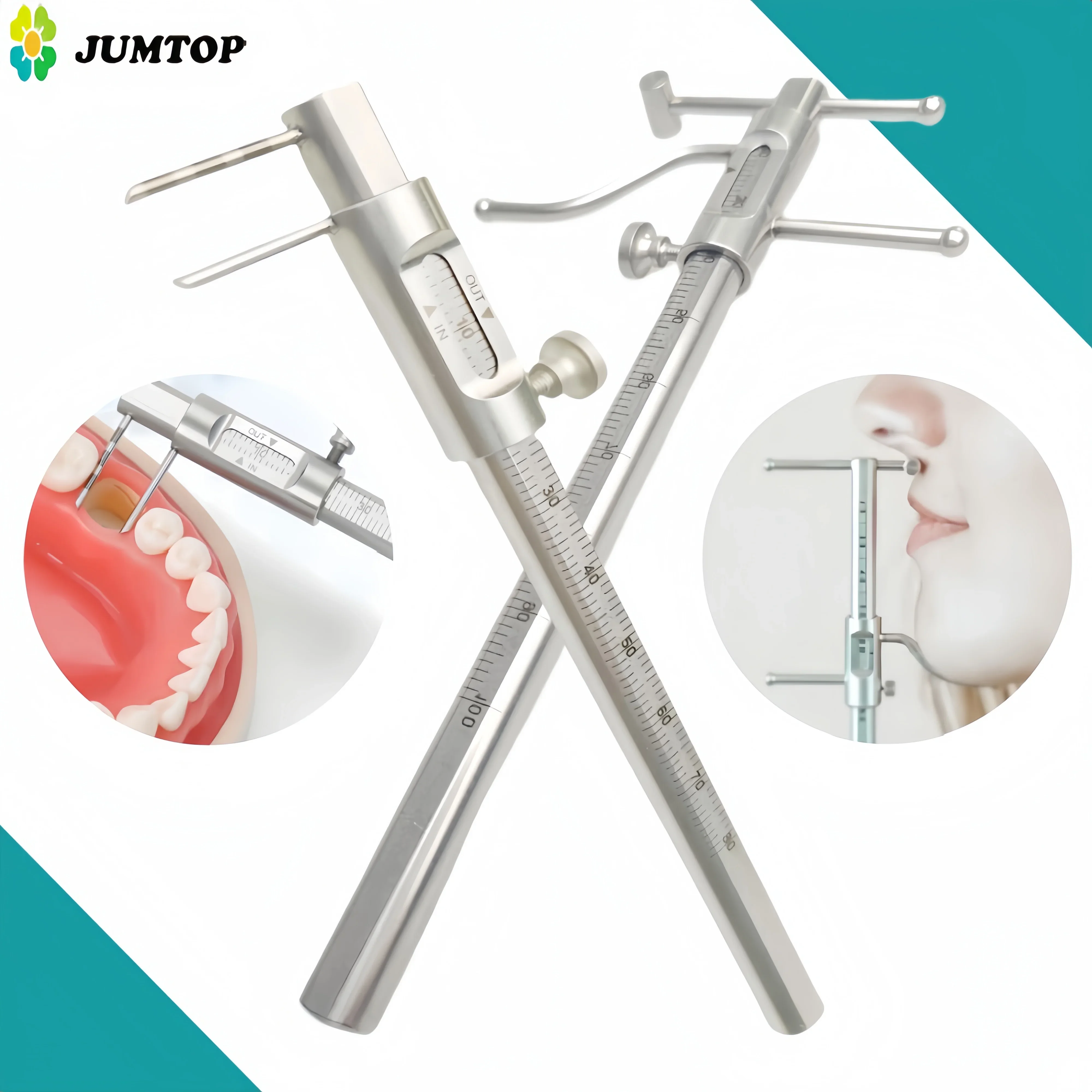

1Pcs Dental Implant VDO Ruler Venus Apollo Gauge, 20-100mm Measuring Calipers for Dentures and Prosthetics