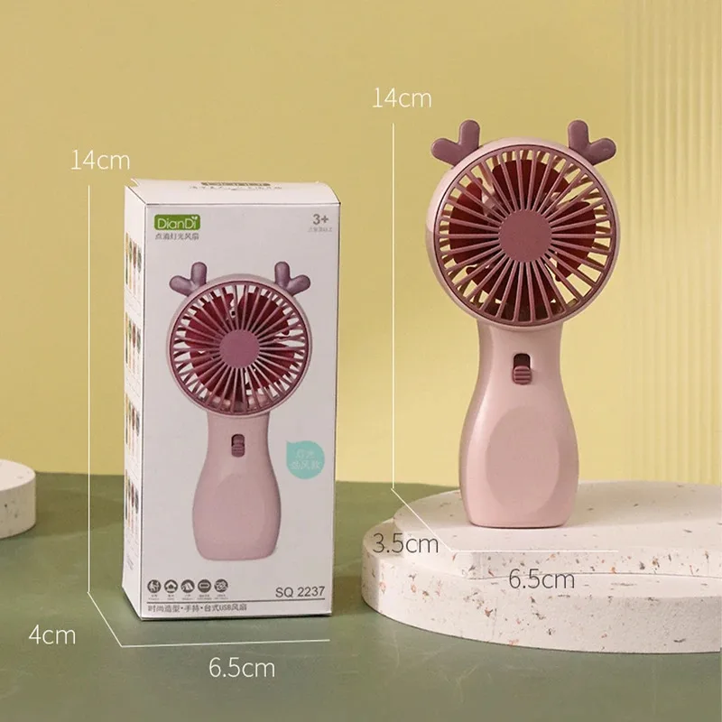 ポータブルナイトライトポケットファンハンドヘルドミニファン USB 充電ファン 2 速度調整可能な夏冷却ファン家庭用屋外