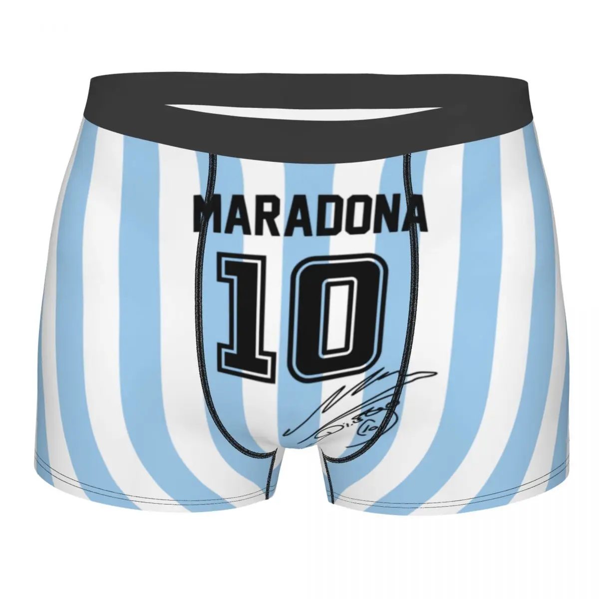 Custom Argentina Soccer Legend D10s Diego Maradonas Underwear Breathable Boxer Briefs Shorts Panties Soft Underpants For Male