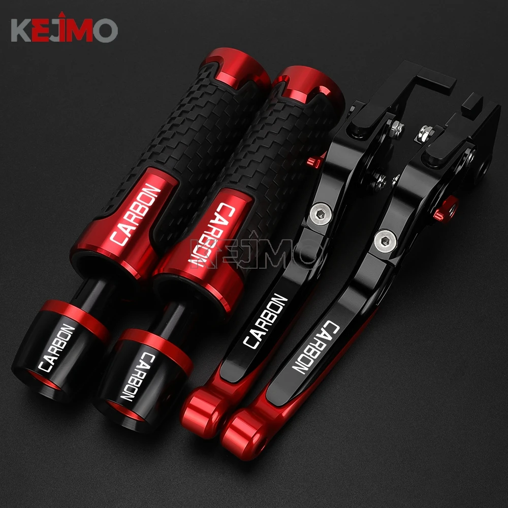 FOR Ducati Diavel CaRbon CARBON 2011- 2013 2014 2015 2016 Motorcycle Handlebar Grips Handle Ends Adjustable Brake Clutch Levers