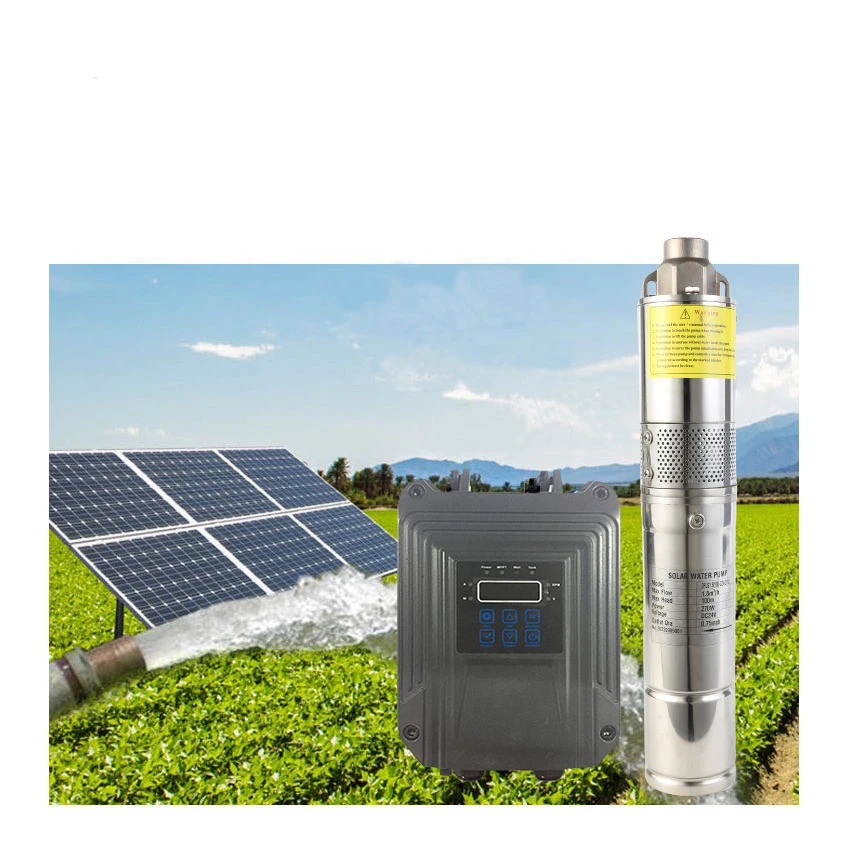 Complete Set 24v Dc Brushless Solar Powered Irrigation Water Pump For Agriculture