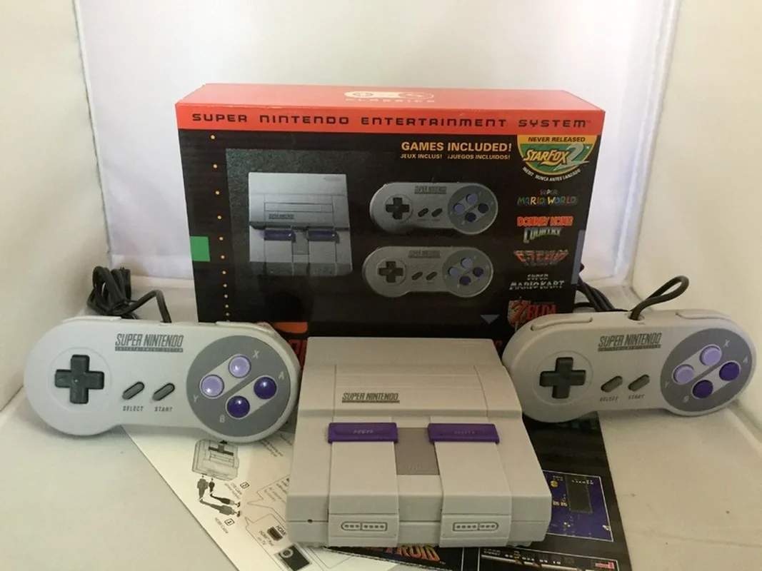 

SuperNES Nintend 21 Games SNES Game Console 16-bit SNES MINI Game Console U.S. Version 30 Games Support Tf Card