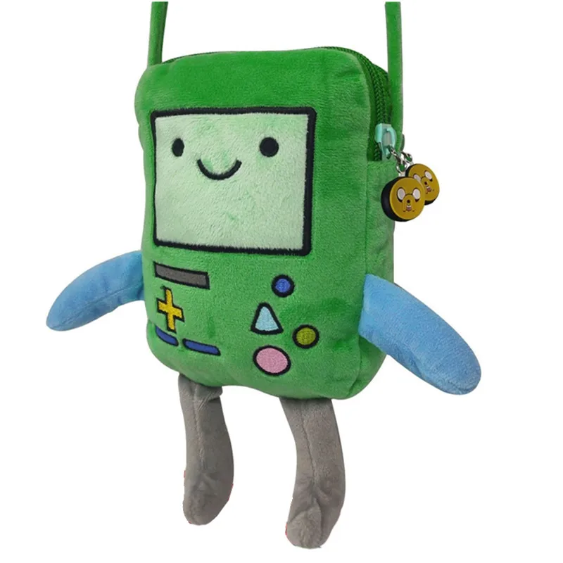 New Cute Anime Adventure Time BMO Kids Boys Plush Messenger Bag Stuffed Crossbody Bags For Women