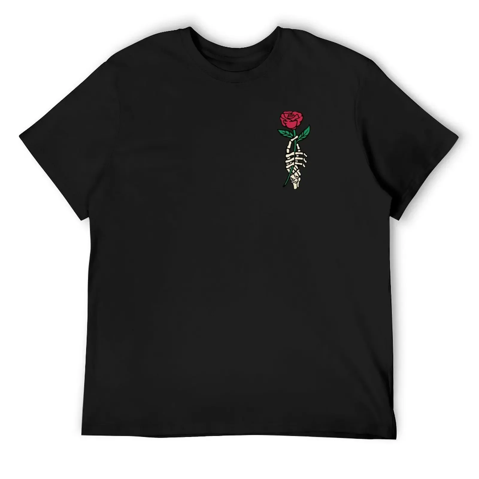 

Romantic Rose Skeleton Hand Holding Flower by Tobe Fonseca T-Shirt Funny t-shirt man clothes oversizeds anime shirts men