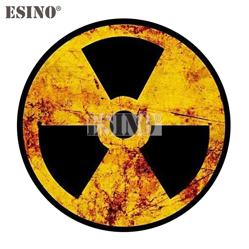 New Creative Warning Radioactive Nuclear Radiation Rustic Symbol PVC  Waterproof Car Body Sticker Pattern Vinyl Decal