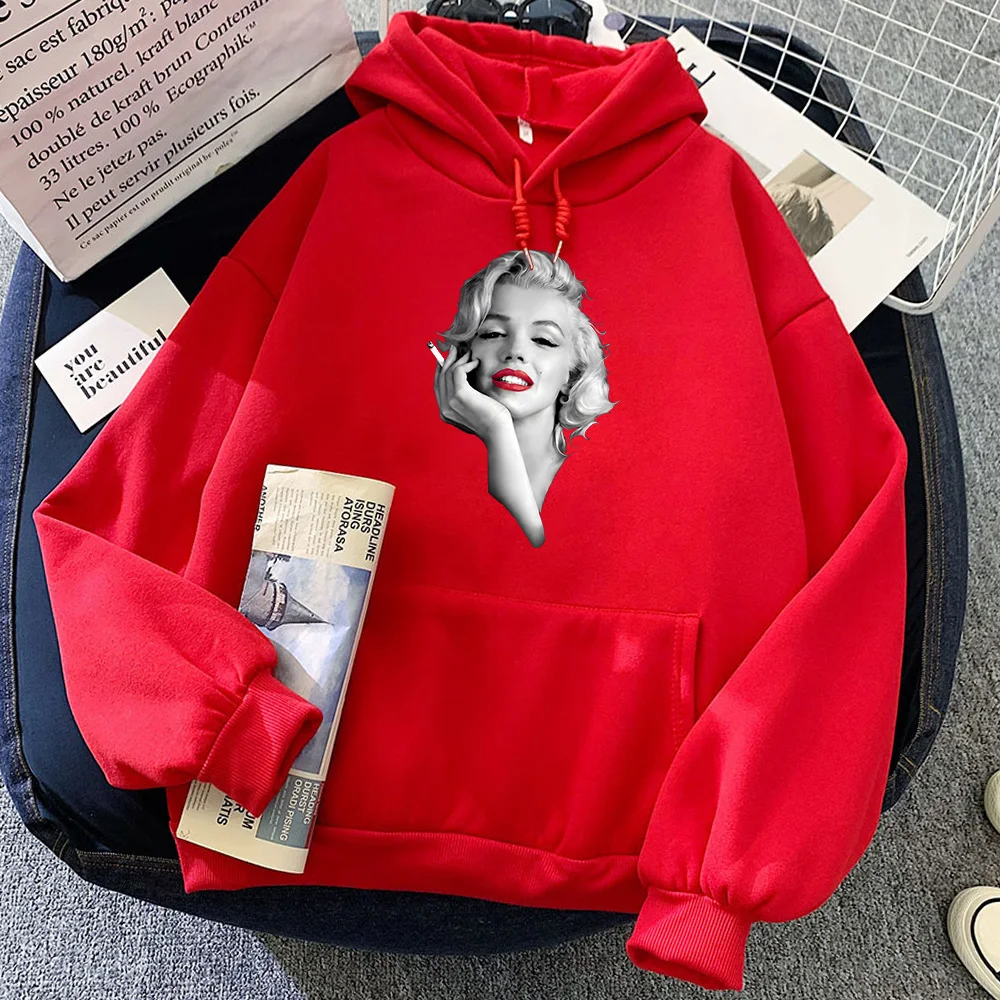 Marilyn Monroe Hoodie Oversize for Autumn/Winter Fashion Sweatshirt Funko Pop Retro Clothing Moletom Graphic Printing Pullovers