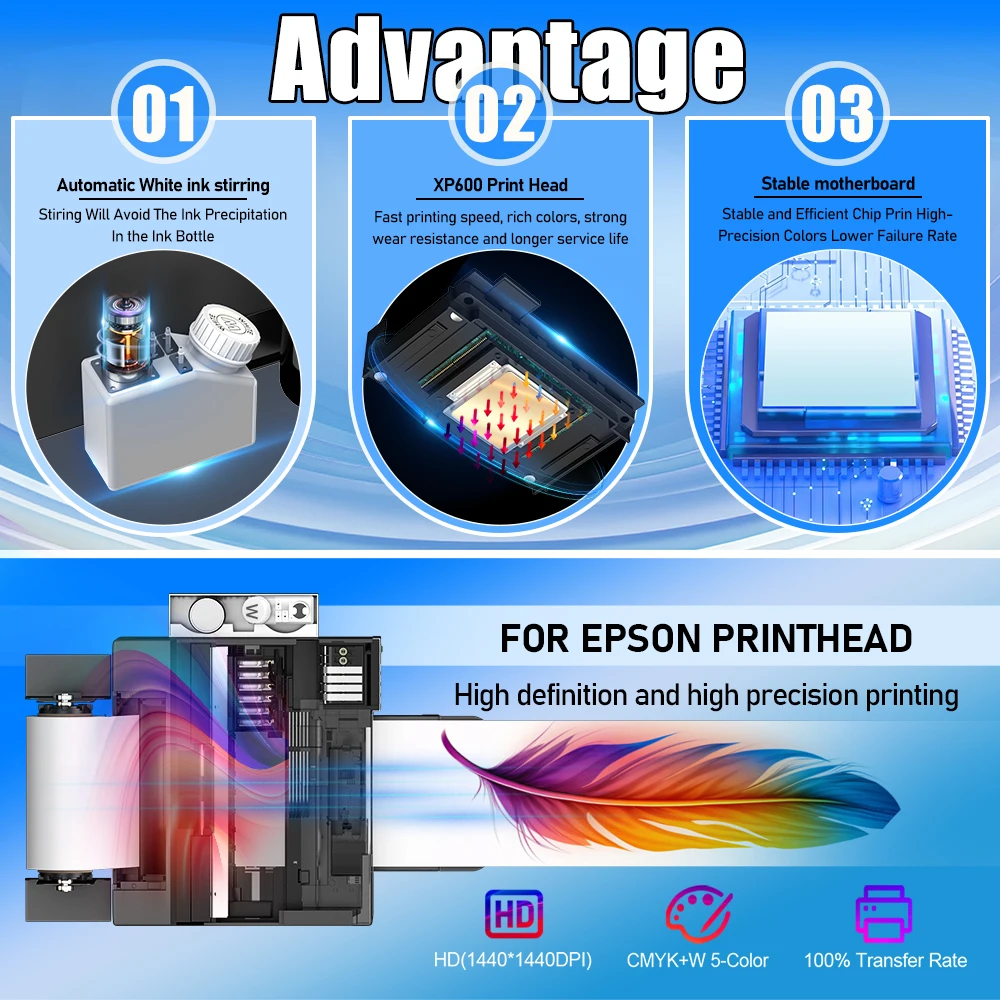 Stampante A3 XP600 DTF per Epson L18058/L8058 impresora a4 dtf stampanti macchina da stampa T-shirt per T-shirt con cappuccio borse scarpe