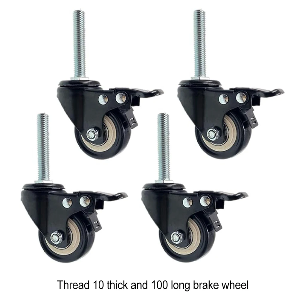 

4x Black Move Heavy Furniture With Ease Using These Heavy Duty Swivel Casters Heavy Duty Caster