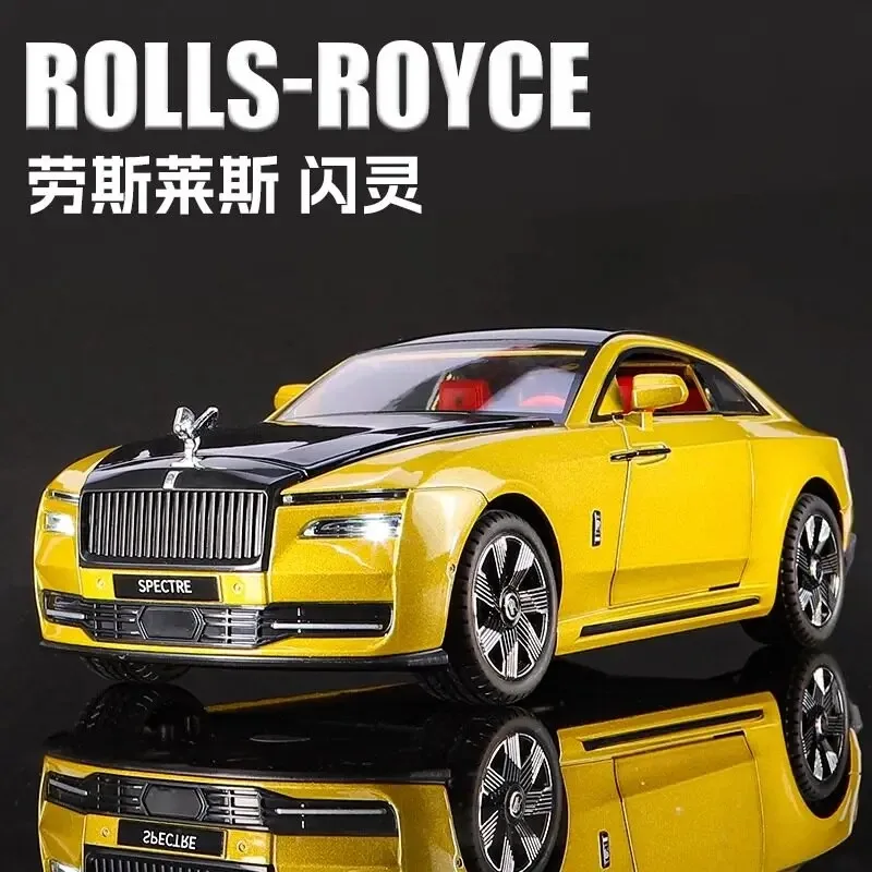 1:24 Rolls Royce Spectre Ultra Luxury Electric Coupe Alloy Metal Diecast Model Car Computer Desktop Decoration High Simulation
